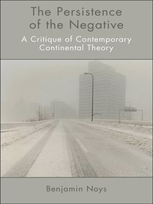 cover image of The Persistence of the Negative